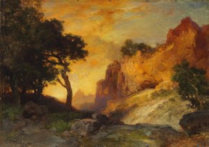 Boczny Kanion, Wielki Kanion, Arizona, 1905 autorstwa Thomas Moran