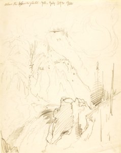Nad dolnym wodospadem, Yellowstone autorstwa Thomas Moran