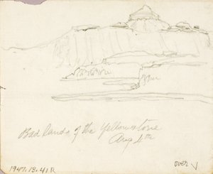 Złe ziemie Yellowstone autorstwa Thomas Moran
