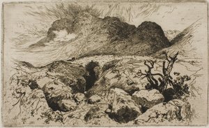 Most na przełęczy Glencoe autorstwa Thomas Moran