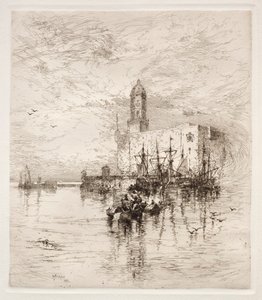 U Lua, zamek San Juan, v. Cruz, 1884. autorstwa Thomas Moran