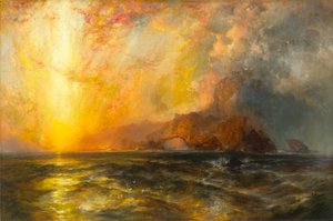 Gwałtownie the czerwony słońce spadekBurned jego sposób wzdłuż the niebo, 1875-1876