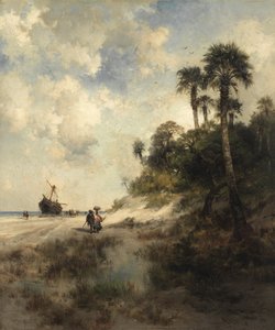 Wyspa Fort George, Floryda autorstwa Thomas Moran