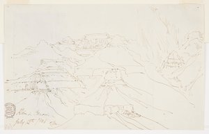 Wielki Kanion w Deszczu autorstwa Thomas Moran