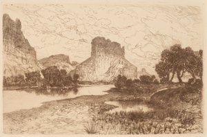 Green River, Terytorium Wyoming autorstwa Thomas Moran