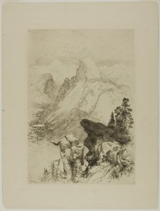 Półkopuła, widok z Moran Point autorstwa Thomas Moran