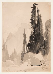 Półkopuła, Yosemite autorstwa Thomas Moran