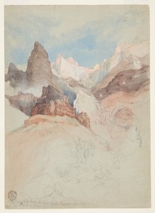 Patrząc na szlak w Bright Angel, Grand Canyon, Arizona autorstwa Thomas Moran