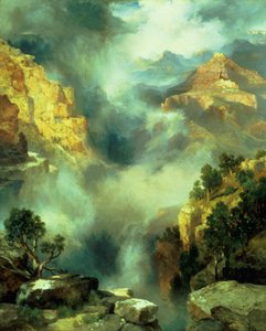 Mgła w kanionie, 1914 autorstwa Thomas Moran