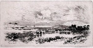 Stawy Montauk, Long Island autorstwa Thomas Moran
