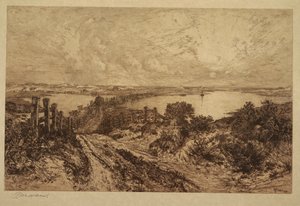 Rano, Hook Pond, East Hampton autorstwa Thomas Moran