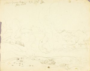 Norris Geyser Basin, Park Yellowstone autorstwa Thomas Moran