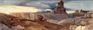Shin-Au-Av-Tu-Weap (Ziemia Boga), Cañon of the Colorado. Utah Ter. autorstwa Thomas Moran