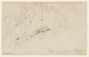 Diabelska Jama, Yellowstone autorstwa Thomas Moran