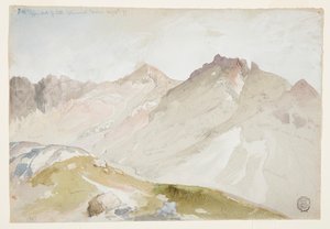 Górny koniec kanionu Little Cottonwood, pasmo Wasatch, niedaleko Ogden, Utah autorstwa Thomas Moran