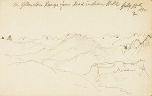 Pasmo Yellowstone ze wzgórza Dead Indian Hill autorstwa Thomas Moran