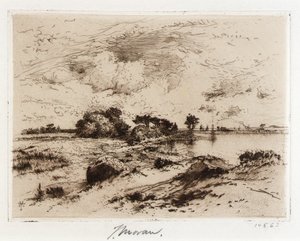 Three Mile Harbor Easthampton, L.I. autorstwa Thomas Moran