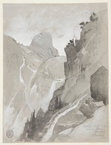 Wodospad wiosenny, Yosemite autorstwa Thomas Moran