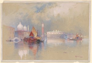 Widok na Wenecję autorstwa Thomas Moran