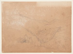 Yellowstone, nad wodospadami Tower autorstwa Thomas Moran
