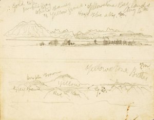 Yellowstone Bad Lands (i) Yellowstone Buttes autorstwa Thomas Moran