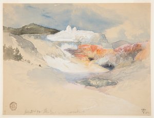 Yellowstone, Gorące Źródła autorstwa Thomas Moran