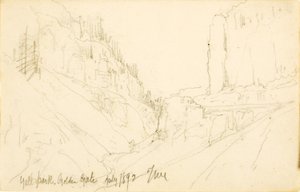Park Yellowstone, Golden Gate autorstwa Thomas Moran