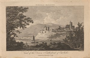 Widok na miasto i katedrę Carlisle autorstwa Thomas Morris
