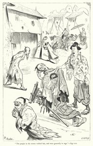 Ilustracja do Podróży Guliwera autorstwa Jonathana Swifta (rycina) autorstwa Thomas Morten