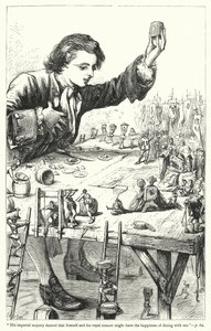 Ilustracja do Podróży Guliwera autorstwa Jonathana Swifta (rycina) autorstwa Thomas Morten