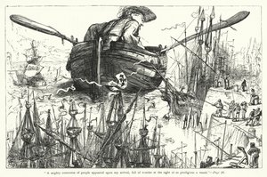 Ilustracja do Podróży Guliwera autorstwa Jonathana Swifta (rycina) autorstwa Thomas Morten