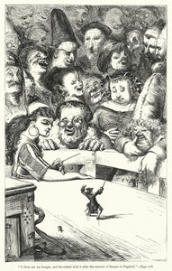 Ilustracja do Podróży Guliwera autorstwa Jonathana Swifta (rycina) autorstwa Thomas Morten