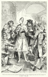 Ilustracja do Podróży Guliwera autorstwa Jonathana Swifta (rycina) autorstwa Thomas Morten