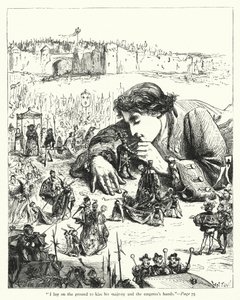 Ilustracja do Podróży Guliwera autorstwa Jonathana Swifta (rycina) autorstwa Thomas Morten