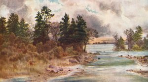 Ottawa w Vaudreuil (kolorowa litografia) autorstwa Thomas Mower Martin
