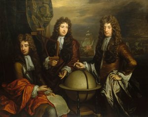 John Benbow (1653-1702), Sir Ralph Delavalle (ok. 1645-1707) i Thomas Phillips (ok. 1635-1693).