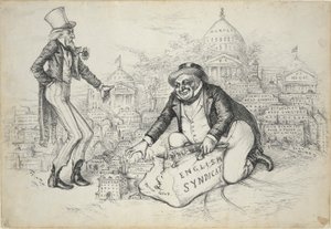 Syndykat angielski (brytyjskie złoto) autorstwa Thomas Nast