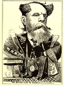 Brytyjski lew w Ameryce, 1867-68 autorstwa Thomas Nast