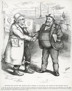 William „Boss” Tweed i Horace Greeley, z „Harper