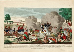 Bataille de Friedland - Bitwa o Friedland. Szarża rosyjskiej gwardii leibskiej 14 czerwca 1807 r. – Naudet, Thomas Charles