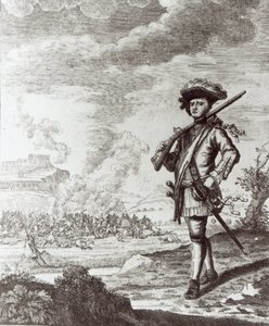 Kapitan Henry Morgan podczas plądrowania Panamy w 1671 r., ok. 1734 r. autorstwa Thomas Nicholls