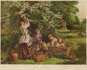 Kwiaty maja (chromolitho) autorstwa Thomas P. Hall