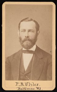 Portret Philipa Reese Uhlera z lat 1835-1913, około lat 60. XIX wieku. autorstwa Thomas P Varley