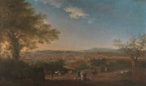 Panoramiczny widok Florencji z Bellosguardo