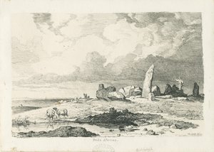 Biddulph Moor – „Narzeczonych”: szkic tuszem autorstwa Thomas Peploe Wood