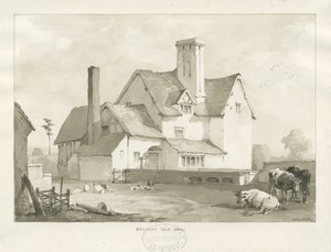 Bradley „Old Hall”: rysunek w sepii autorstwa Thomas Peploe Wood
