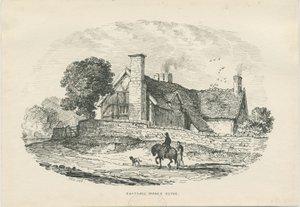 Chatcull Manor House: rysunek piórkiem i tuszem (winietowany) autorstwa Thomas Peploe Wood