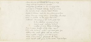 Colwich - Wolseley Monument napis: długopis, nd [1839] (Rękopis) autorstwa Thomas Peploe Wood