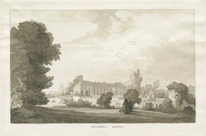 Eccleshall - „Zamek”: rysunek w sepii autorstwa Thomas Peploe Wood