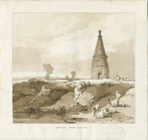Forton - Obelisk: rysunek mycia autorstwa Thomas Peploe Wood